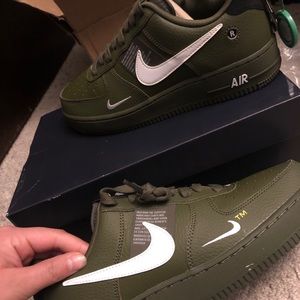 Nike Airforce 1s Olive Green